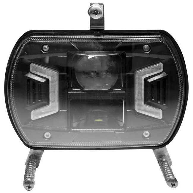 GRANIT Hauptscheinwerfer LED Vierkant 155 x 102 x 80,5 mm, H4, zwei Einbaumöglichkeiten | 1015512, 5186962