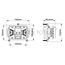 GRANIT Koplamp LED ovaal 155 x 102 x 80,5 mm, H4, 12/24 V, inbouw | 1967795C1, 1984880C1, 2.8029.900.0/10, 5126153, 5126154