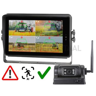 GRANIT Video system persoonsherkenning 10,1 inch, battery camera with microphone