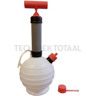 TREX.PARTS Zuurafzuigpomp mit Vakuumpumpe, Anschluss 6 mm, Schlauch 2 m-2,5 Liter