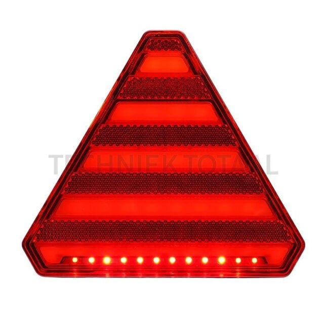 GRANIT LED rear light driehoek 12 / 24 V, 163 x 143 x 75 mm, M6