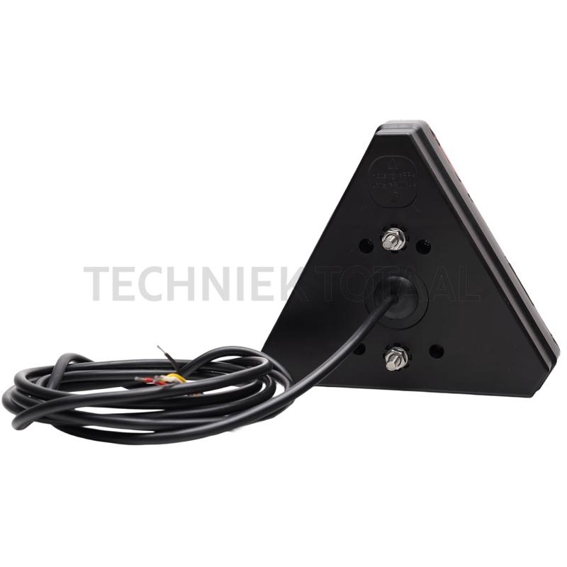 Achterlicht LED driehoek 12 / 24 V, 163 x 143 x 75 mm, M6, foto 6 van 6