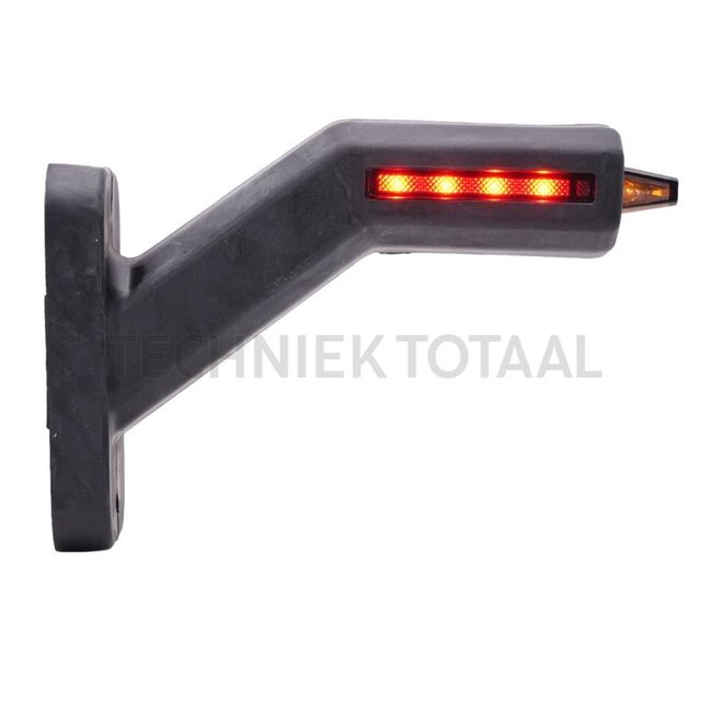 GRANIT LED outline marker lamp with side marker 12 / 24 V, IP6K9K, left