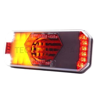 GRANIT LED rear light, left 12 / 24 V, 236 x 104 x 40,5 mm, 7-pin