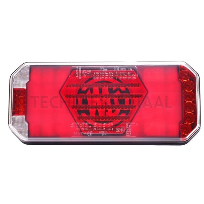 GRANIT Achterlicht LED links 12 / 24 V, 236 x 104 x 40,5 mm, 7-polig