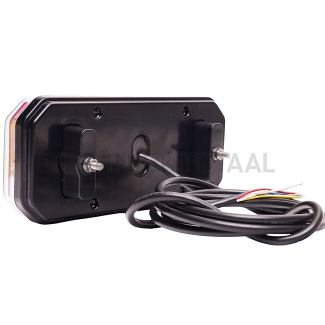 GRANIT LED rear light, left 12 / 24 V, 236 x 104 x 40,5 mm, 7-pin