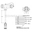 Isobus InCab T-Adapter DT06-4S, 1700 mm