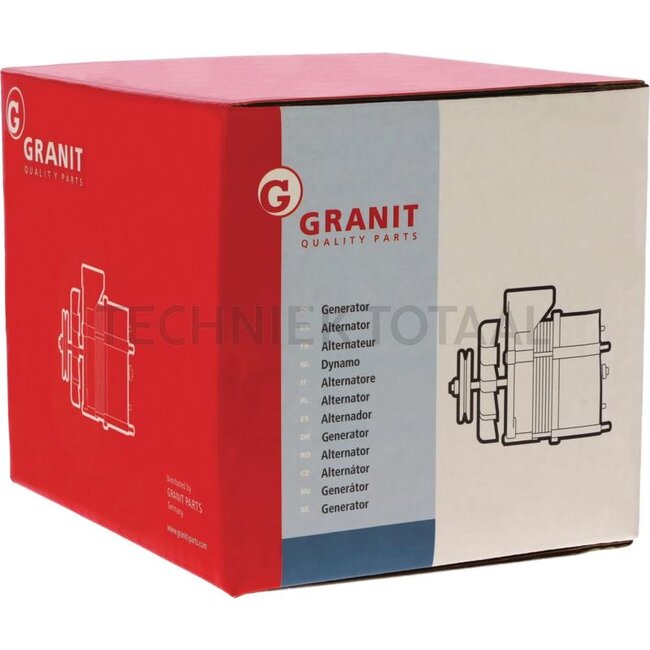 GRANIT Lichtmaschine 14 V, 35 A, Flansch 56 mm, Riemenscheibe Ø 68 mm, Form B | JAN3509, 2.9439.070.0, 2.9439.170.0, AL207585, AL23434