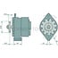 MAHLE Lichtmaschine 14 V, 70 A, Riemenscheibe-Ø 60 mm, Flansch 82 mm, Einbauwinkel l 60 | MG 241