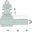 GRANIT Ball head with female thread 250 mm, taper 23,5 - 26,5 mm | 351887, CA0351887