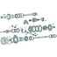 GRANIT Naaldlager koppelingsas Fendt Farmer 303 - 312, Favorit 611 - 615 | X636249000000, 001395874096802, 001395874-0968