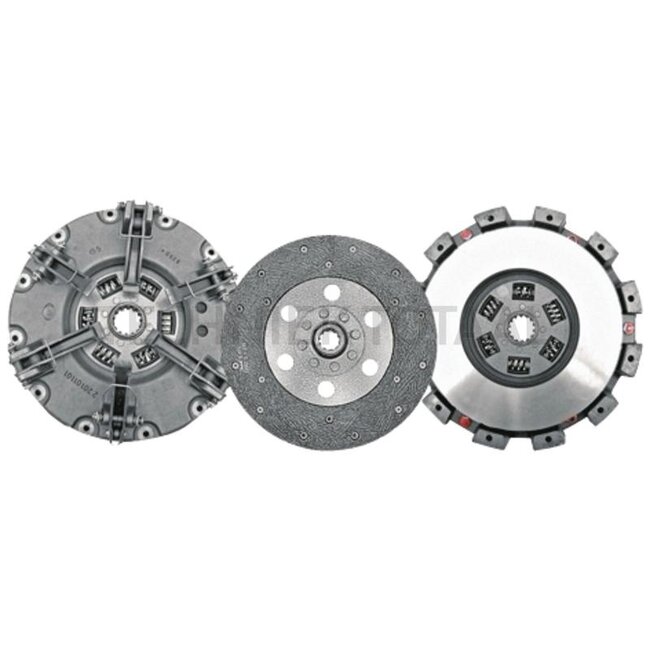 GRANIT Clutch kit double, flywheel flat Landini, Massey Ferguson