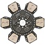 GRANIT Clutch plate 310 torsion damper, sintered, 40 x 45 mm, 16 splines | 5167936, 5189825, 87716700