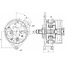 HELLA Alternator CA1433IR 14 V / 95 A without belt pulley | 8EL 012 426-591, 0.900.2117.5, 01178607, 01182173, 01182961