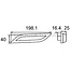 HELLA LED knipperlicht links 198,1 x 40 x 25 mm, 12 / 24 V, 6 LED's | 2BA 013 332-071