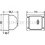 HELLA Work lamp flood beam Ultra beam H3, 12 V, 112 x 102 x 94 mm | 1GA 007 506-237, G312900110010