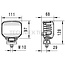 HELLA LED work lights Power Beam 1800 Compact 111 x 128 x 68 mm, 1850 lm | 1GA 996 488-011