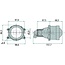 HELLA Spotlight grootlicht rond Ø 86,5 mm, 12 V 60 W HB3, inbouw | 1KL 998 570-021