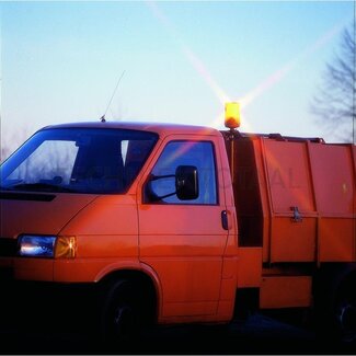 HELLA Rundumleuchte KL 600 H1 orange, Ø 135 mm, Steckstift