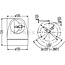 HELLA Rundumleuchte KL Rotafix Halogen orange 12/24 V, Ø 130 mm, Anbau | 2RL 007 337-041