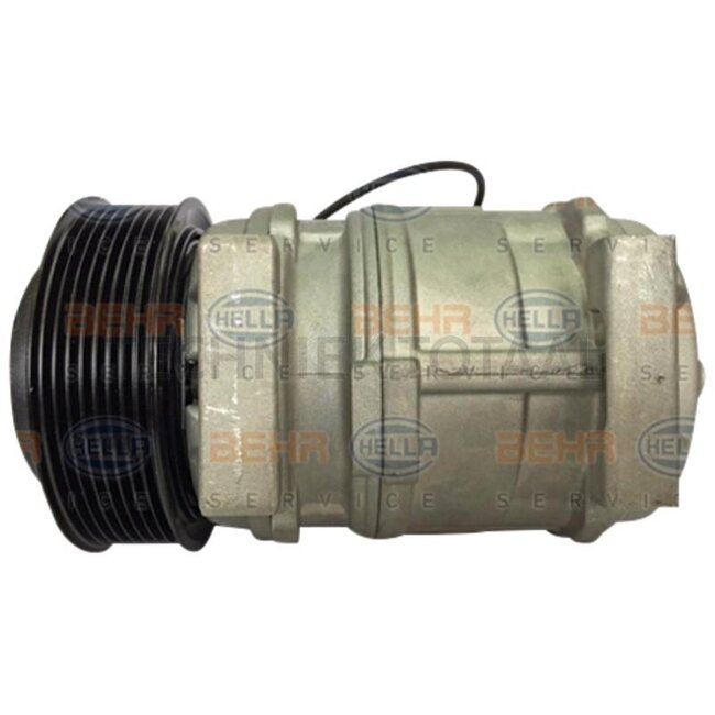 MAHLE Aircocompressor 12 V, Ø 120 mm, 8 groeven, PAG 46 John Deere | 8FK 351 106-571, ACP 739 000S, AL 15 3386, AL 78 779, AL154203