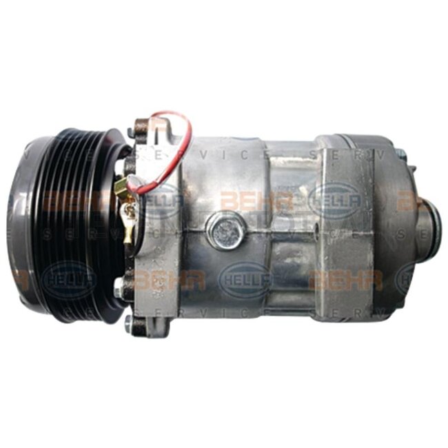 MAHLE Aircocompressor 12 V, poelie Ø 119 mm, 6 groeven, PAD Massey Ferguson | 4281803M1, 8FK 351 128-601, ACP 1047 000S, 8FK 351 128-101, ACP 1047 000P