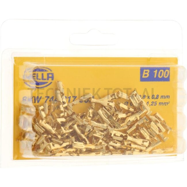HELLA Piggyback connector with lock 2,8 x 0,8 mm, 0,5 - 1,0 mm² | 8KW 744 817-003