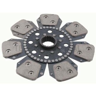 SACHS Mitnehmerscheibe 330, 46,4 x 50,7 mm, 23 Keilnuten sinter Massey Ferguson