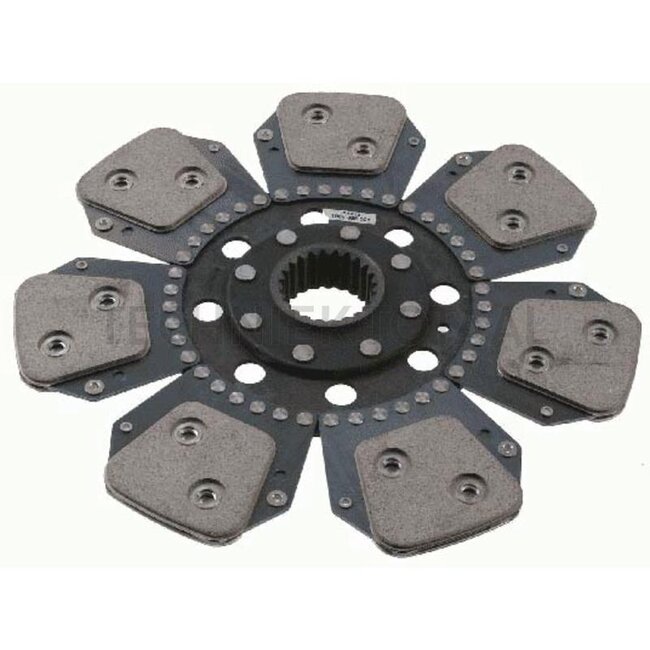 SACHS Koppelingsplaat 330, 46,4 x 50,7 mm, 23 splines sinter Massey Ferguson | 3918835M1, 3383227M1, 3615366M1, 3713903M91