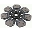 SACHS Koppelingsplaat 330, 46,4 x 50,7 mm, 23 splines sinter Massey Ferguson | 3918835M1, 3383227M1, 3615366M1, 3713903M91