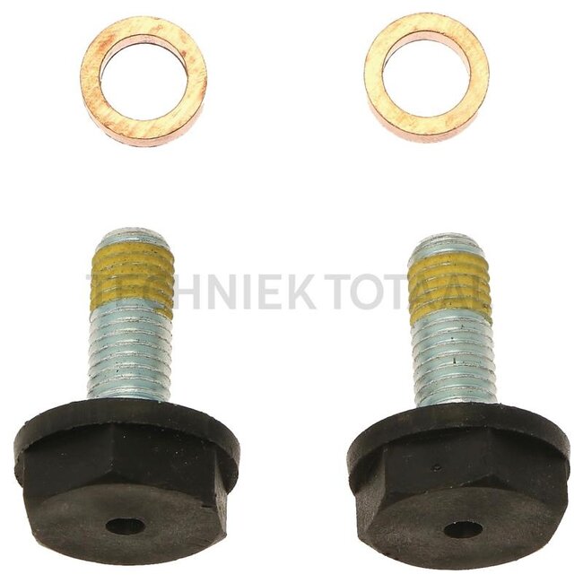 FRÖTEK Niveau-indicator 2 pipes green/red with terminal screw and distance sleeve