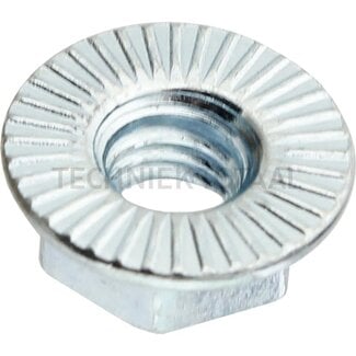 Flange nut M6 x 1 DIN 88914 with locking ribs, 10.9, wrench size 10 mm