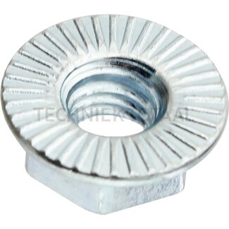GRANIT Flensmoer M6 x 1 DIN 88914 met borgribben, 10.9, sleutelmaat 10 mm