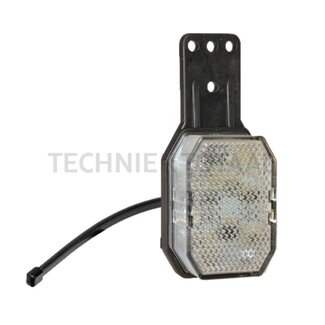 ASPÖCK Begrenzungsleuchte Flexipoint LED rot weiß links 12 / 24 V, 44 x 65 x 28 mm