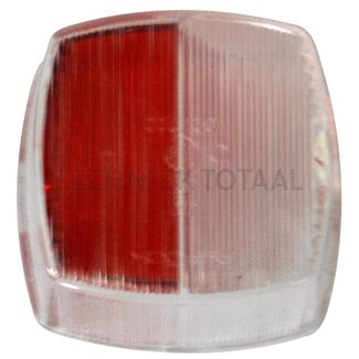 ASPÖCK Streuscheibe Squarepoint rot, weiß