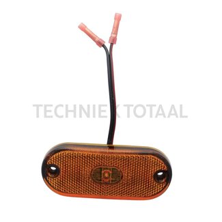 ASPÖCK Side marker light Flatpoint III LED orange 12 V, 110 x 46 x 13 mm