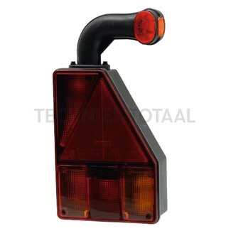 ASPÖCK Rear light EARPOINT I bulb 179 x 256/328 mm, 12 V, right