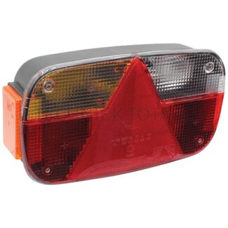 ASPÖCK Achterlicht MULTIPOINT III gloeilamp 244 x 138 mm, 12 V, links