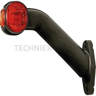 ASPÖCK Breedtelicht Superpoint II rood/wit 12 V rechts, 170 x 168 mm