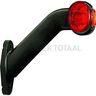 ASPÖCK Breedtelicht Superpoint II rood/wit 12 V links, 170 x 168 mm