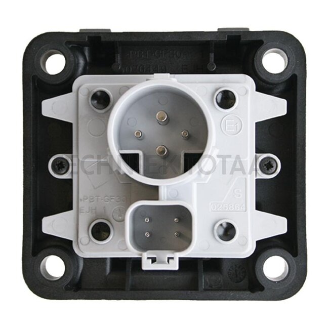 ERICH JAEGER ISOBUS IBBC socket, passive 9-pin, 91,5 x 86,5 x 80 mm