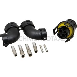 ERICH JAEGER Plug set ECU / Pass-Through tractor side 4-pin, NW 19, curved