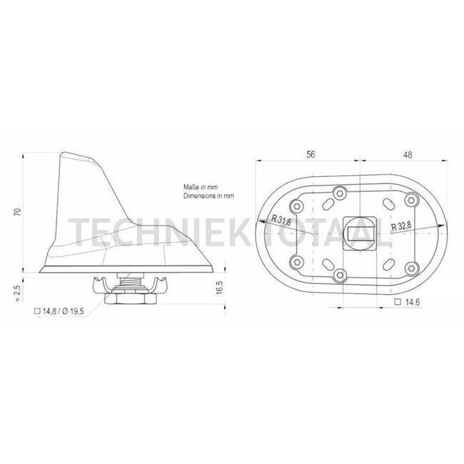 Blaupunkt Dakantenne DAB-A-GPS-a Shark AM/FM, DAB/DAB+, GPS | 2006017378503