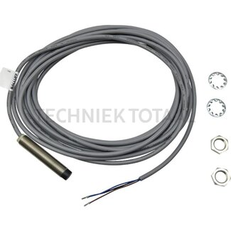MüllerElektronik Sensor induktiv 12 x 60 mm, Gliedabstand 4 mm, 6 Meter Kabel