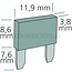 GRANIT Blade fuse standard 7,5 A, 32 V, brown - 10 pieces