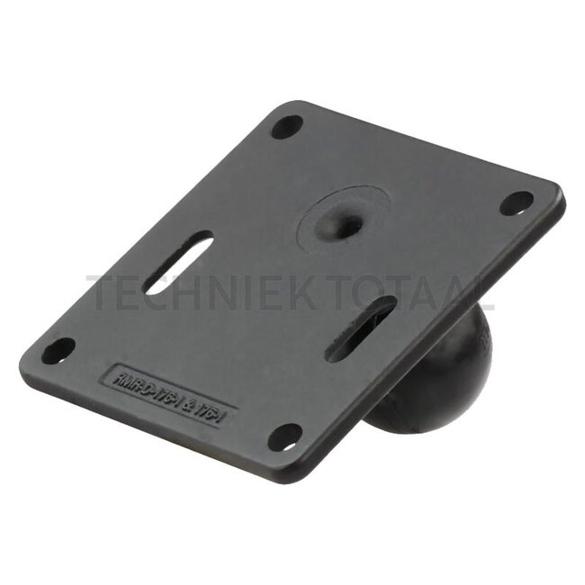 RAM MOUNTS VESA base plate C-ball Ø 38,1 mm, hole spacing 75 x 75 mm | RAM-2461U