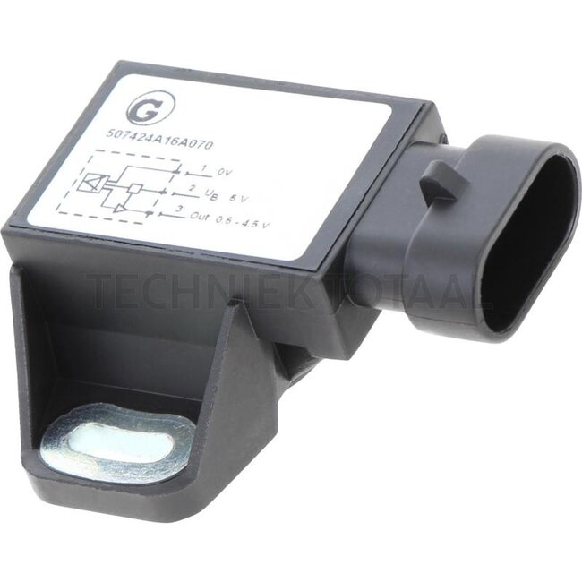 GRANIT Hoeksensor 70°, 4,5 - 5,5 V DC, 0,5 - 4,5 V Deutz-Fahr 6155 - 6205 | 424A16A070, 04438667