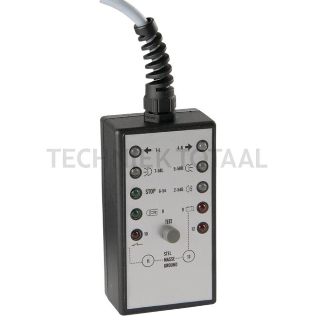 GRANIT Tester trekkende vehicles 1, 7- and 13-pin, 12 V, cable 5 m