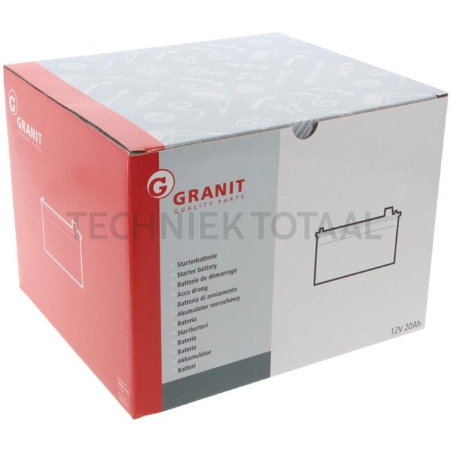 ENDURANCE ENERGY Accu 12 V / 20 Ah, koudstart 240 A, 205 x 90 x 175 mm | Y50-N18A-A, 550898