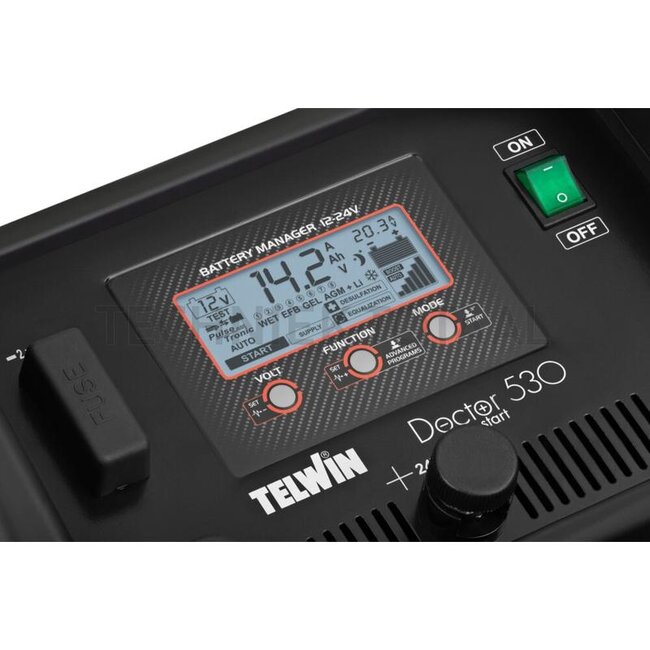 Telwin Multifunktions Ladegerät Doctor Start 530 12 / 24 V, 90 A Ladestrom | 829343